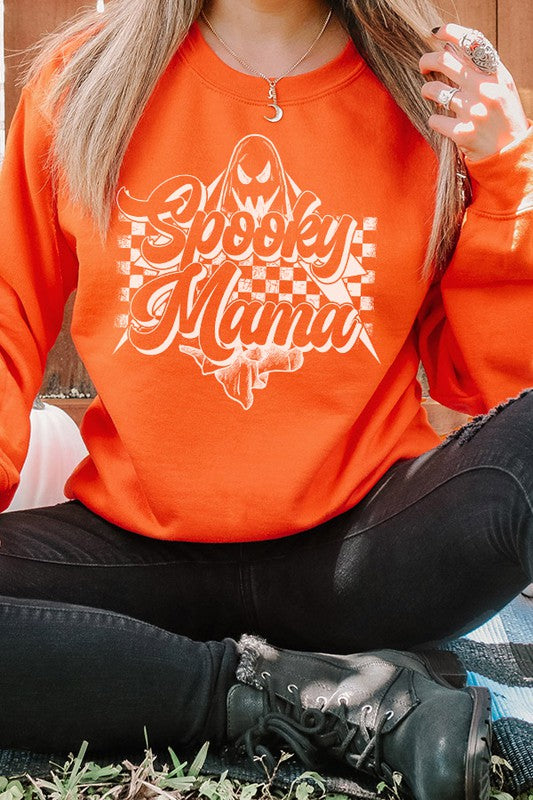 Halloween Spooky Mama Fall Sweatshirt