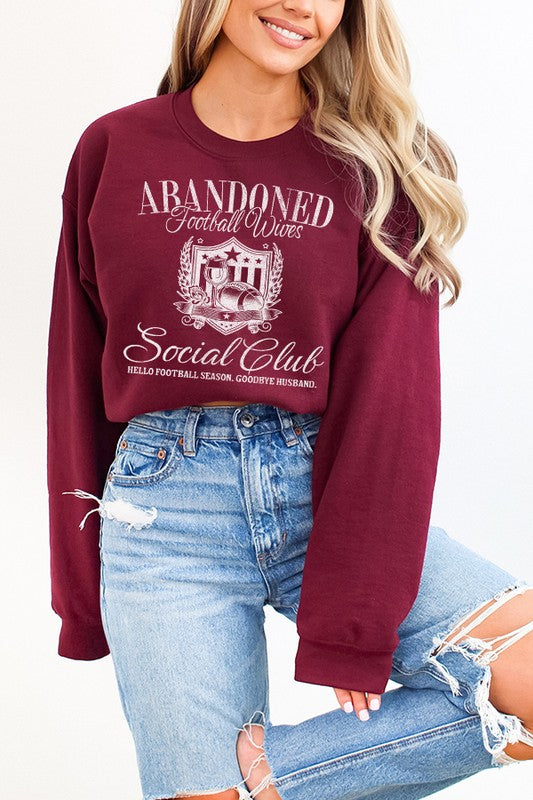 Gameday Abandoned Football Wife Sweatshirt