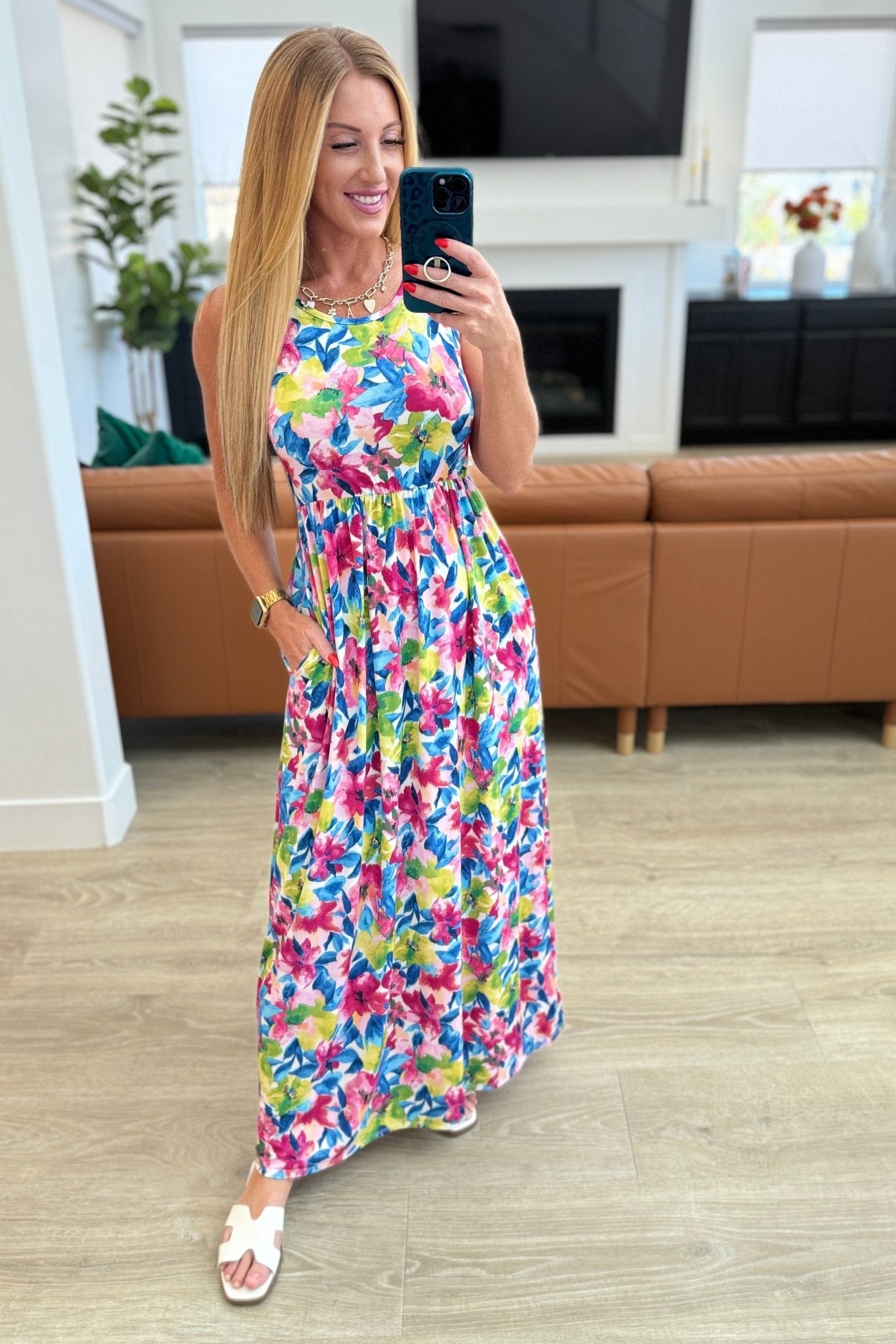 Another Minute Floral Dress - Molliee Boutique