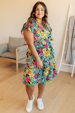 Blown Away Floral Dress - Molliee Boutique