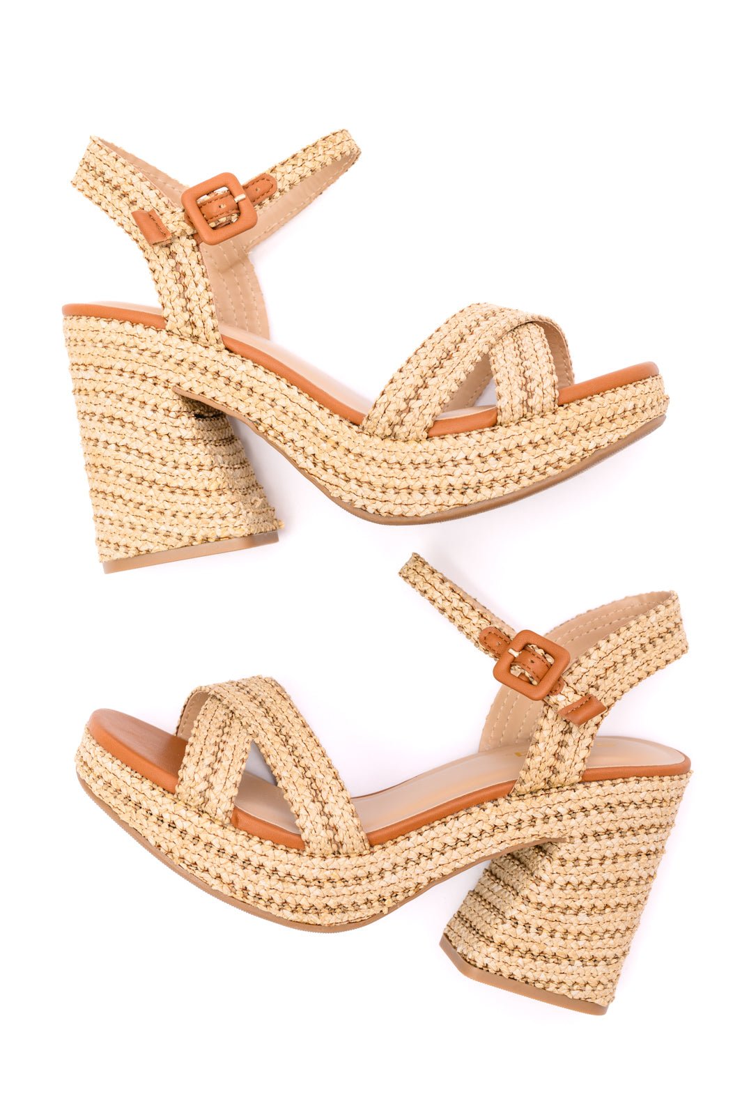 Bon Voyage Rope Woven Heel Shoes - Molliee Boutique