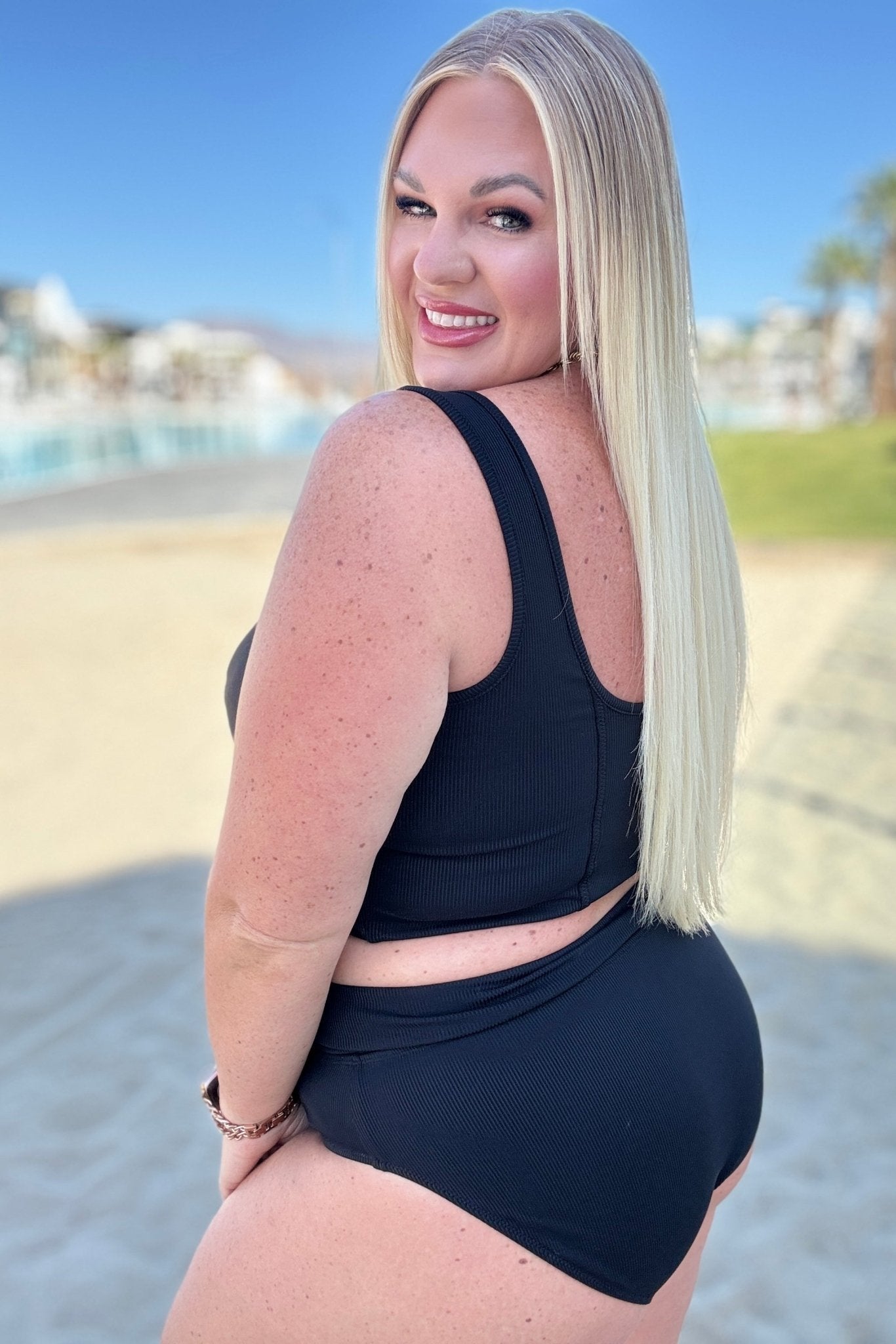 Down the Block, On A Beach Two Piece Swimsuit - Molliee Boutique