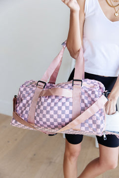 Elevate Travel Duffel in Pink - Molliee Boutique