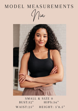 Eye on the Prize Eyelet Tank in Black - Molliee Boutique