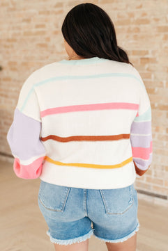 Flawless Features Striped Sweater - Molliee Boutique