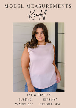 Fundamentals Ribbed Seamless Reversible Tank in Peach - Molliee Boutique