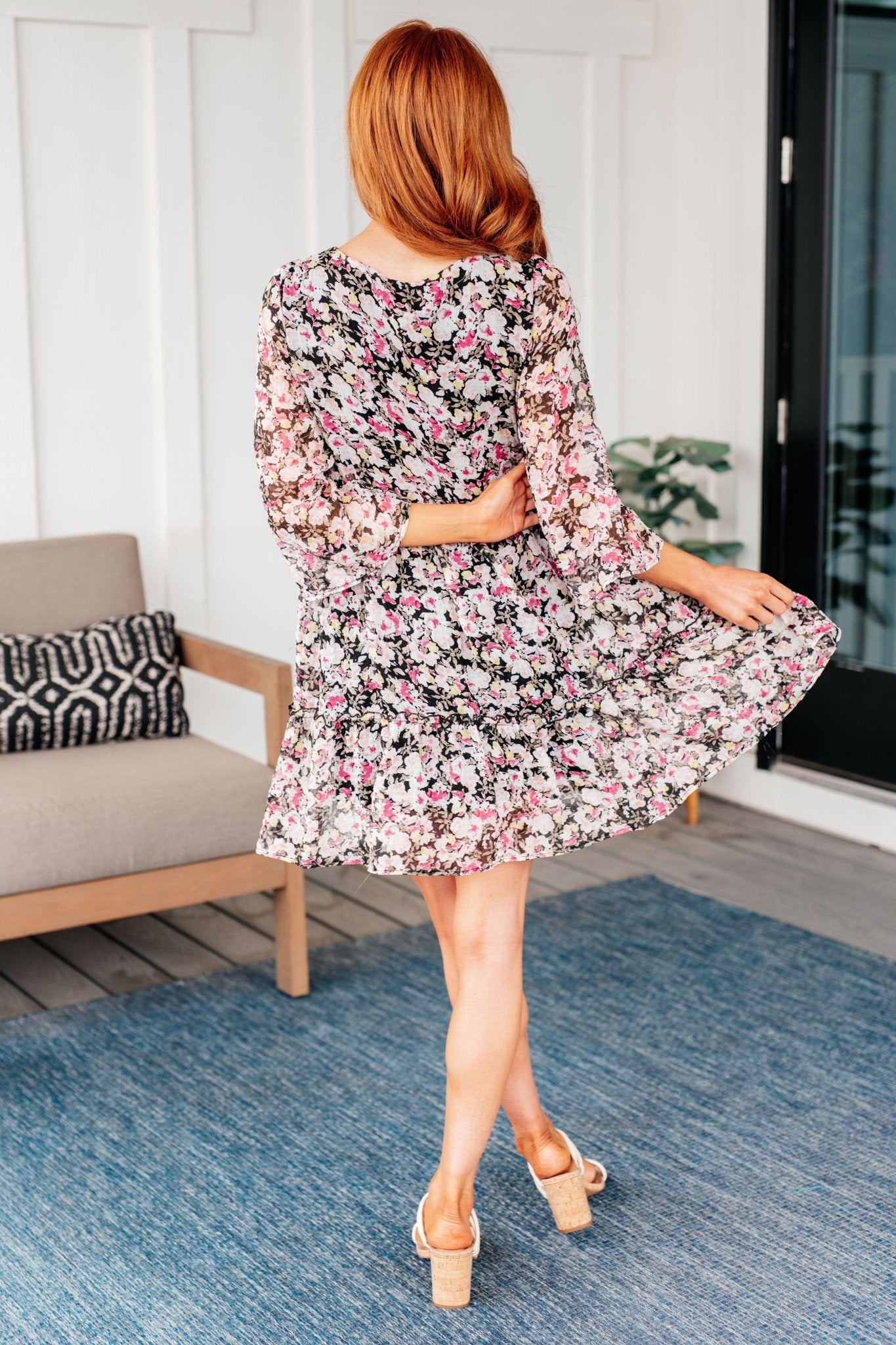 Jennifer Floral Dress - Molliee Boutique