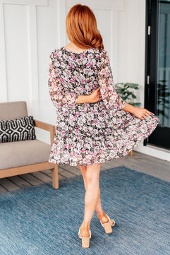 Jennifer Floral Dress - Molliee Boutique