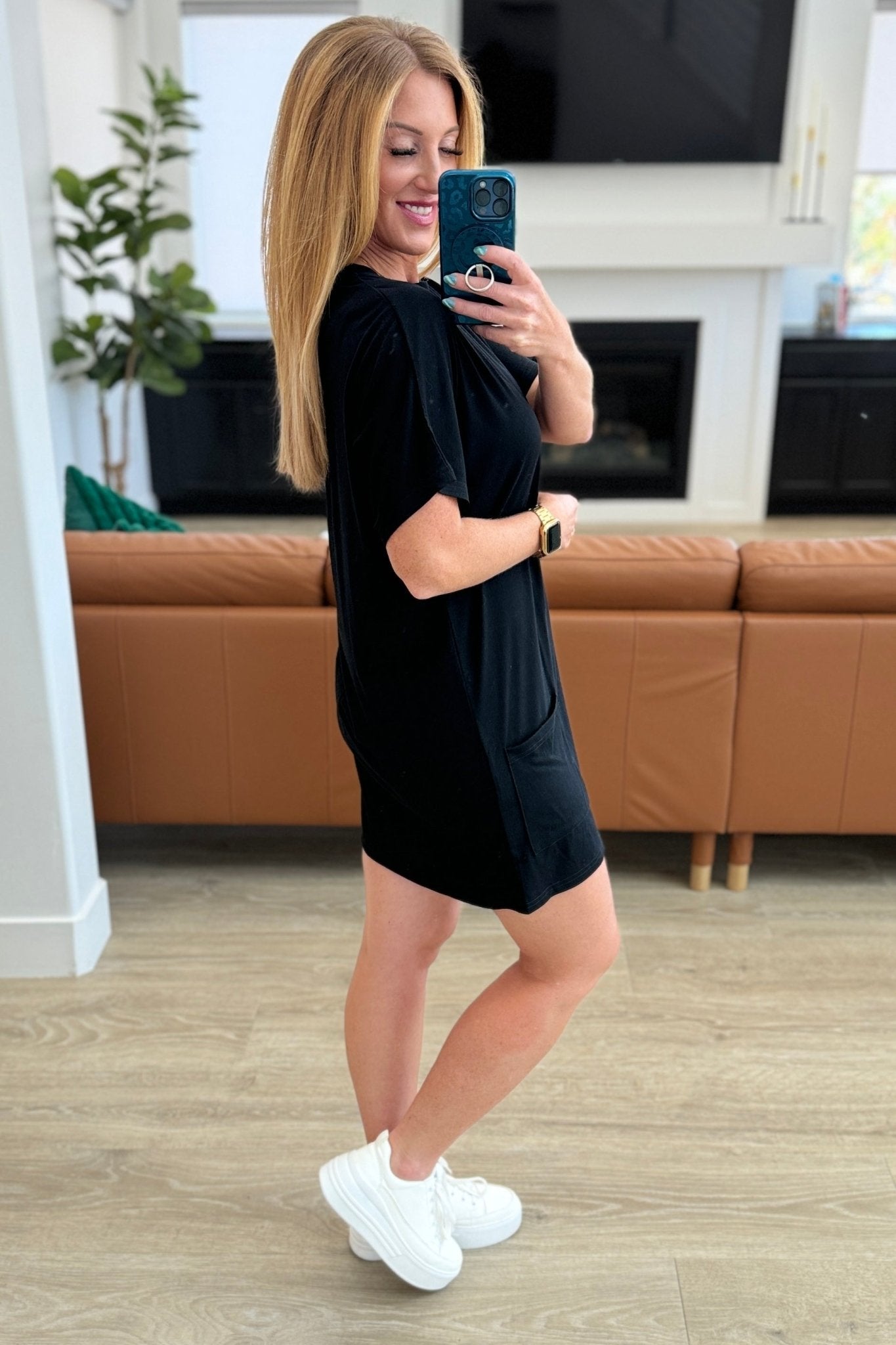 Kind Of Casual Pocket Tunic Dress - Molliee Boutique