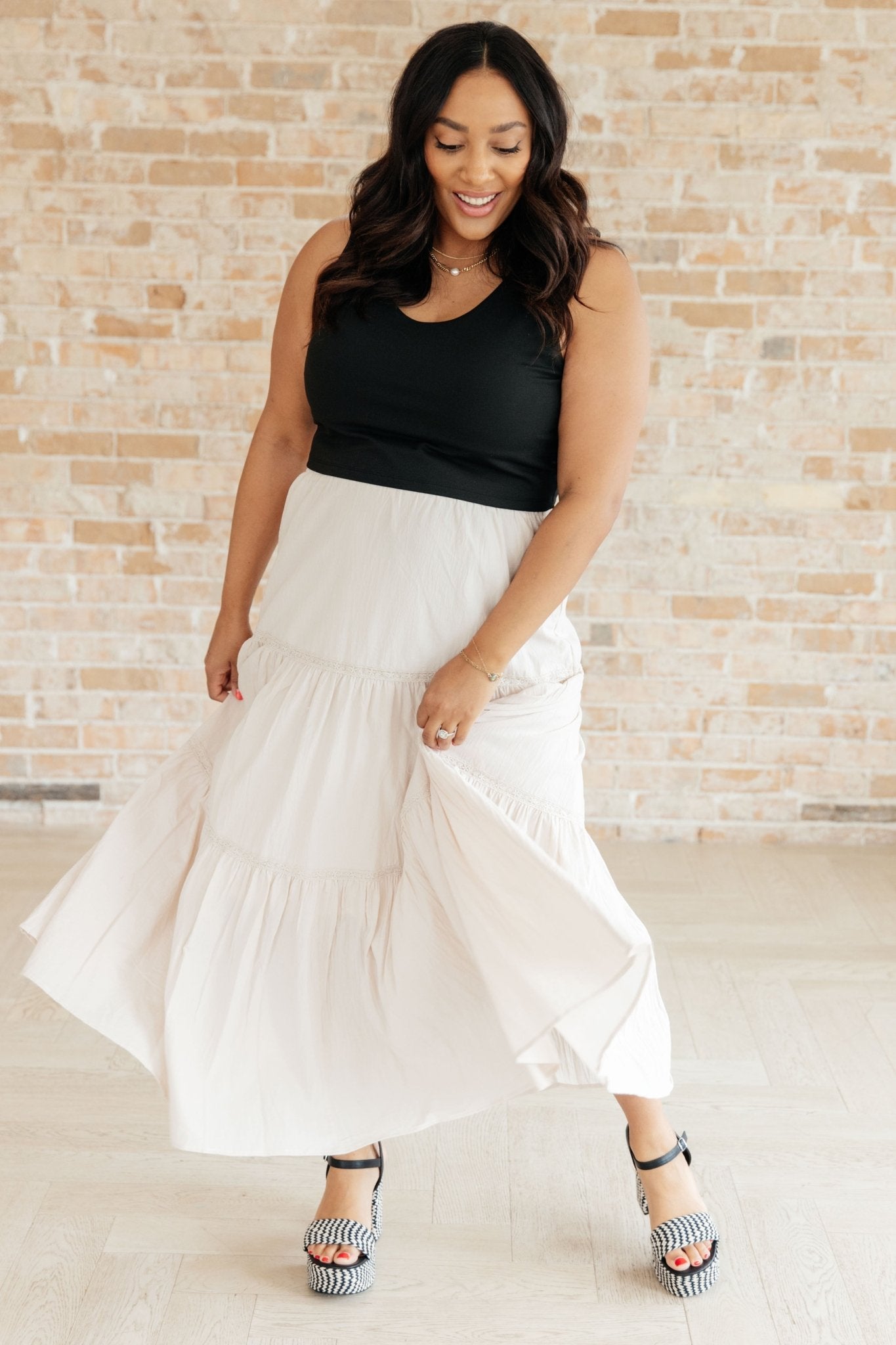 Let It Begin Tiered Maxi Skirt - Molliee Boutique