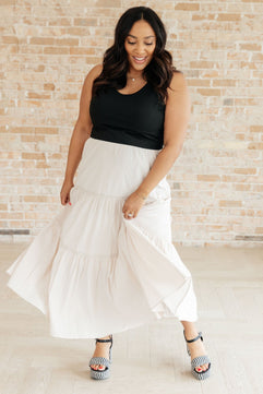 Let It Begin Tiered Maxi Skirt - Molliee Boutique