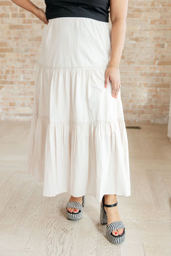 Let It Begin Tiered Maxi Skirt - Molliee Boutique