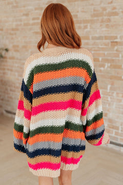 Life in Technicolor Knit Cardigan - Molliee Boutique