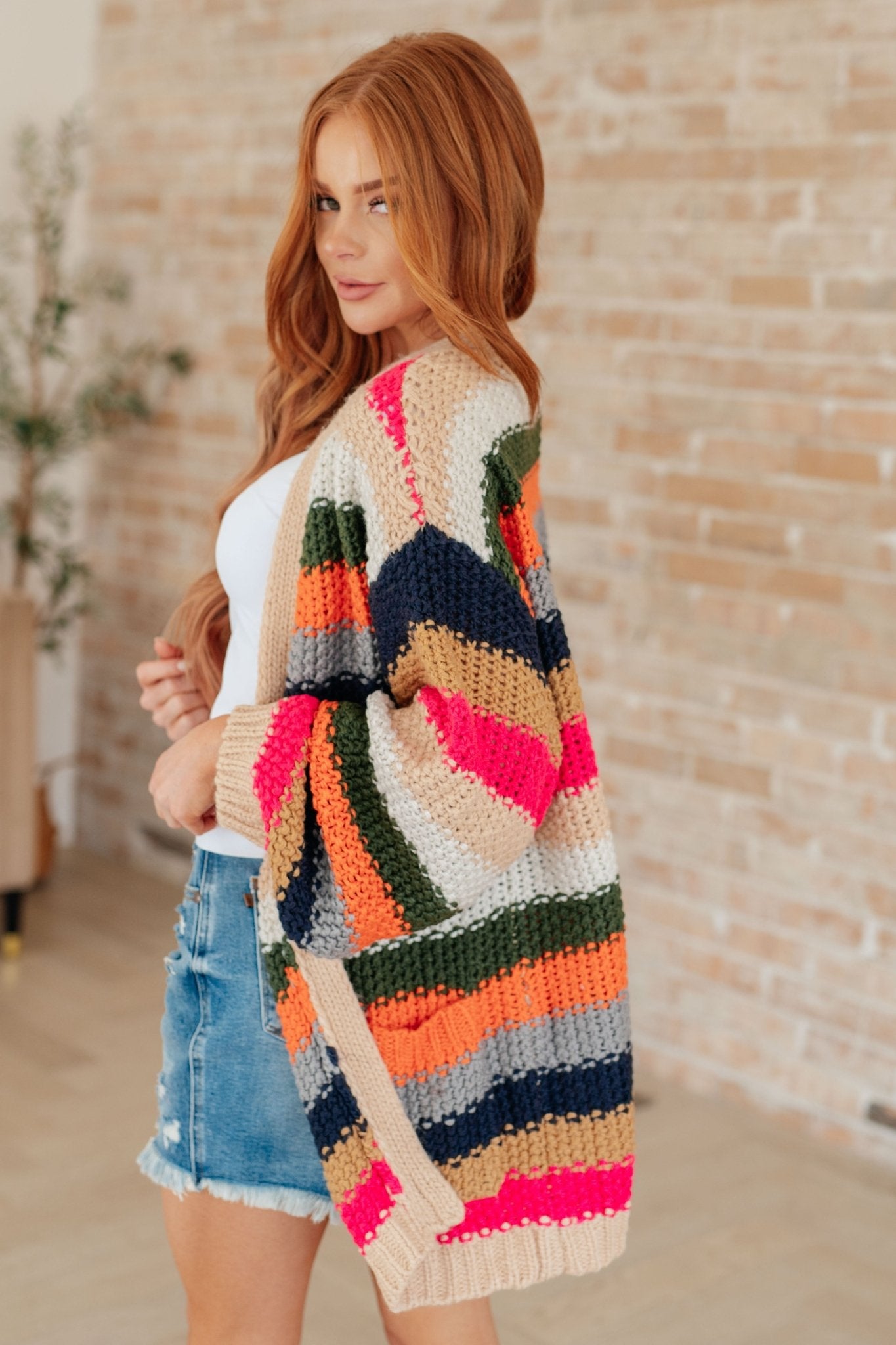 Life in Technicolor Knit Cardigan - Molliee Boutique