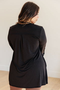 Lizzy Cardigan in Black - Molliee Boutique