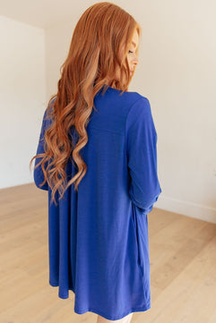 Lizzy Cardigan in Royal Blue - Molliee Boutique