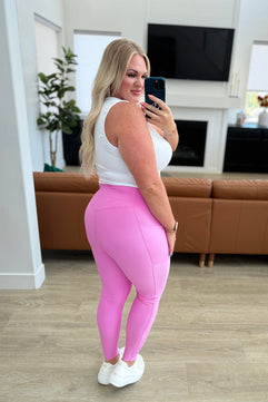 Molly Max Sculpt Leggings Pink - Molliee Boutique