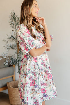 Not in Nottingham Floral Dress - Molliee Boutique