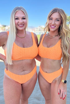 Oh So Orange Swim Bottoms - Molliee Boutique