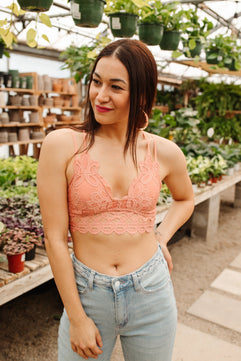 So This is Love Bralette in Coral Haze - Molliee Boutique