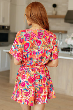 Something Like Olivia Floral Romper - Molliee Boutique