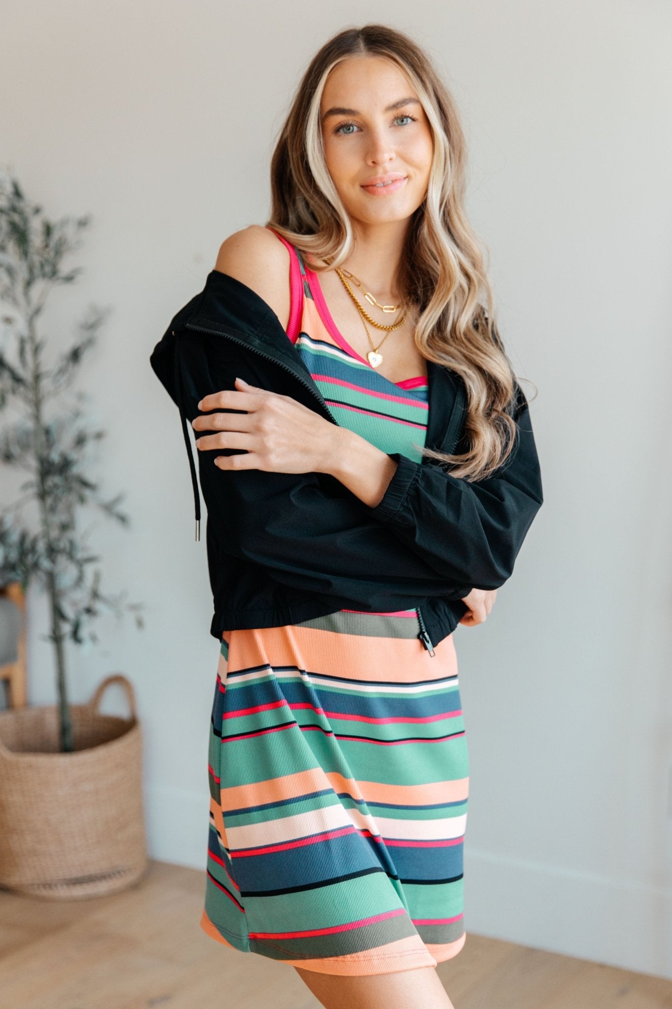 Summer Lovin' Striped Tank Dress - Molliee Boutique