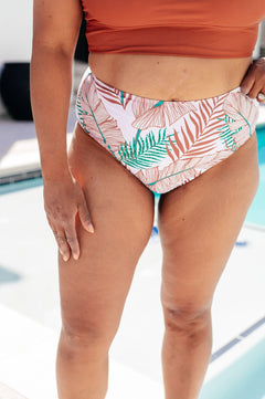 Tahiti Tropical Print Swim Bottoms - Molliee Boutique