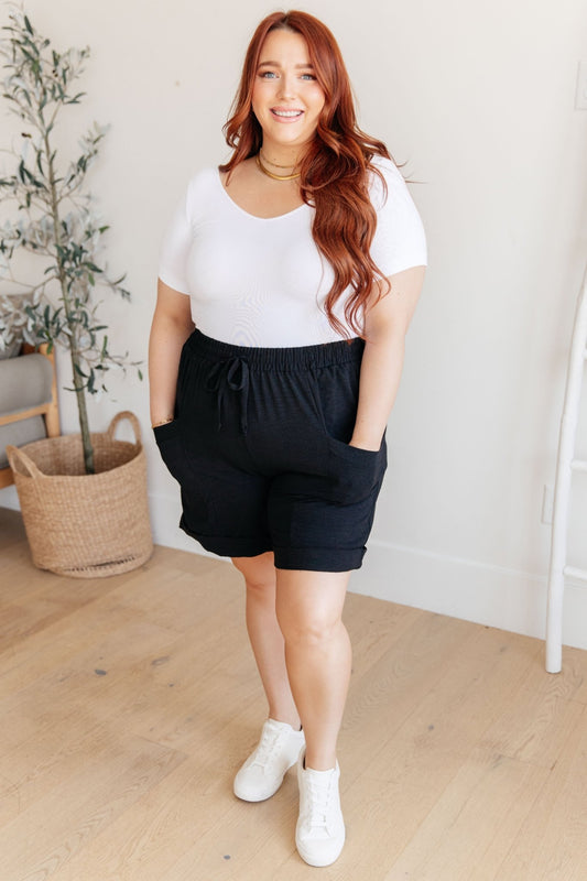 The Way I Use My Walk Drawstring Shorts - Molliee Boutique