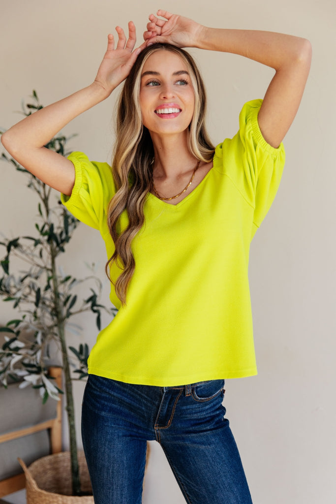 Try Me Balloon Sleeve Blouse - Molliee Boutique