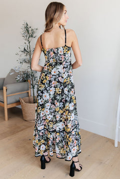 Up From the Ashes Floral Maxi Dress - Molliee Boutique