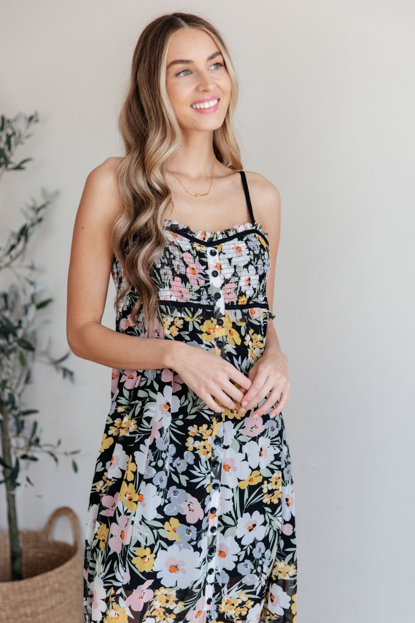 Up From the Ashes Floral Maxi Dress - Molliee Boutique