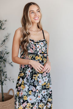 Up From the Ashes Floral Maxi Dress - Molliee Boutique