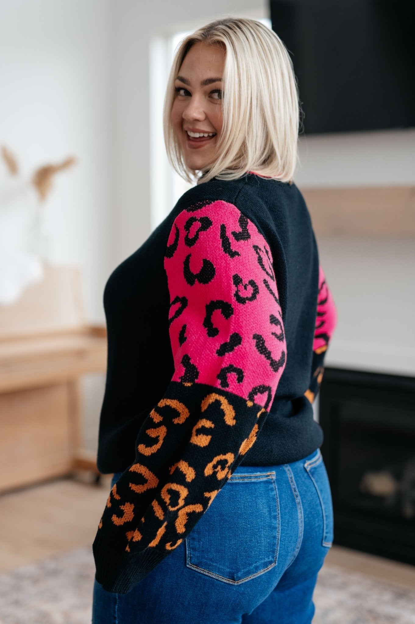 Wild About You Animal Print Sweater - Molliee Boutique