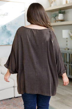 Wishy Washy Mineral Washed Oversized Top - Molliee Boutique