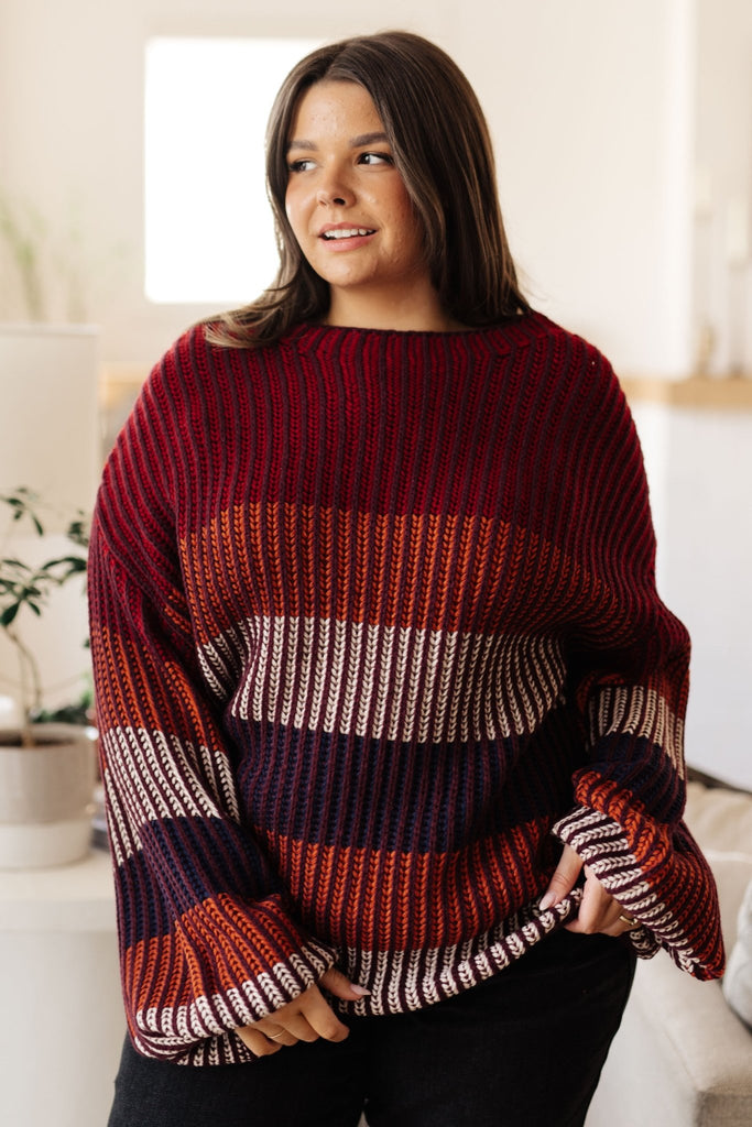 World of Wonder Striped Sweater - Molliee Boutique