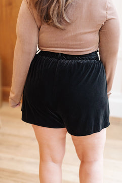 Wrapped in Velvet Shorts - Molliee Boutique