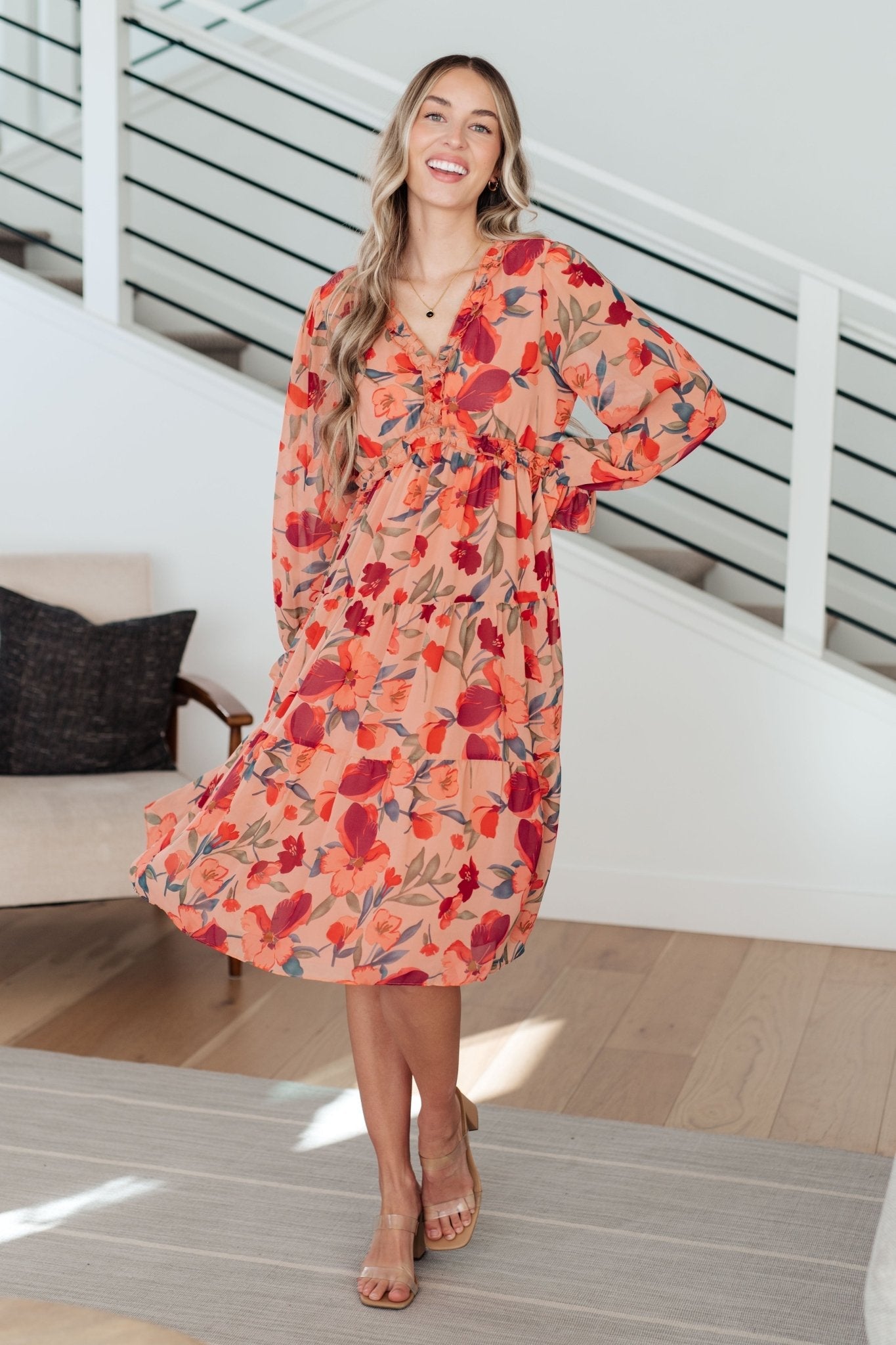 You And Me Floral Dress - Molliee Boutique