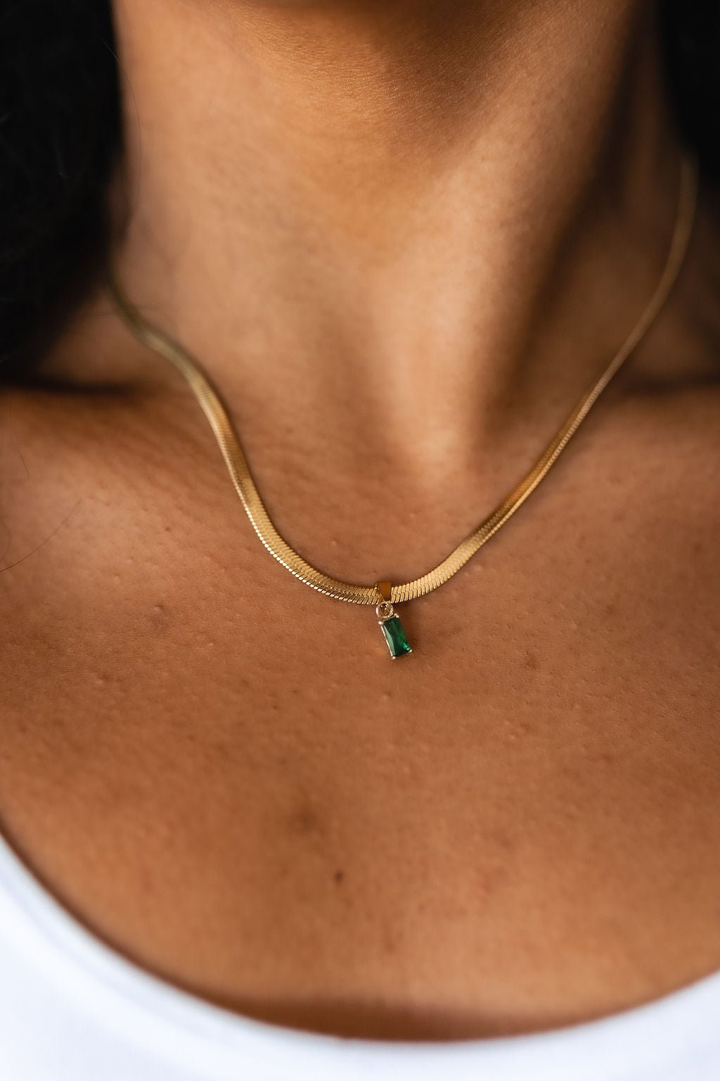 A Moment Like This Pendant Necklace in Green - Molliee Boutique