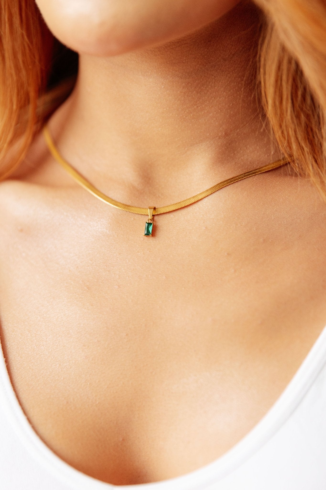 A Moment Like This Pendant Necklace in Green - Molliee Boutique