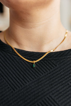 A Moment Like This Pendant Necklace in Green - Molliee Boutique