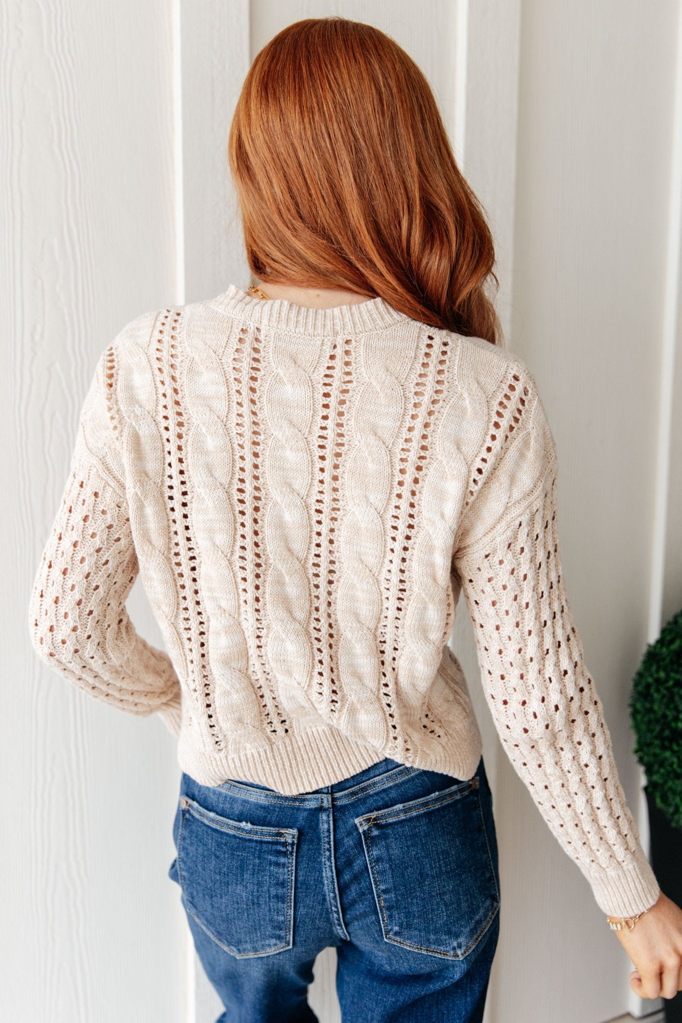 A Note of Thanks Cable Knit Sweater - Molliee Boutique