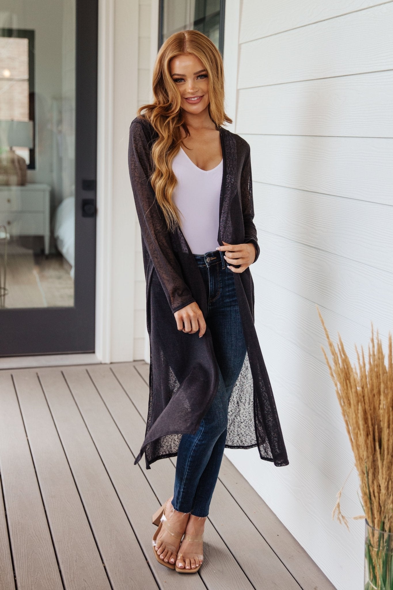 Afternoon Shade Sheer Cardigan - Molliee Boutique