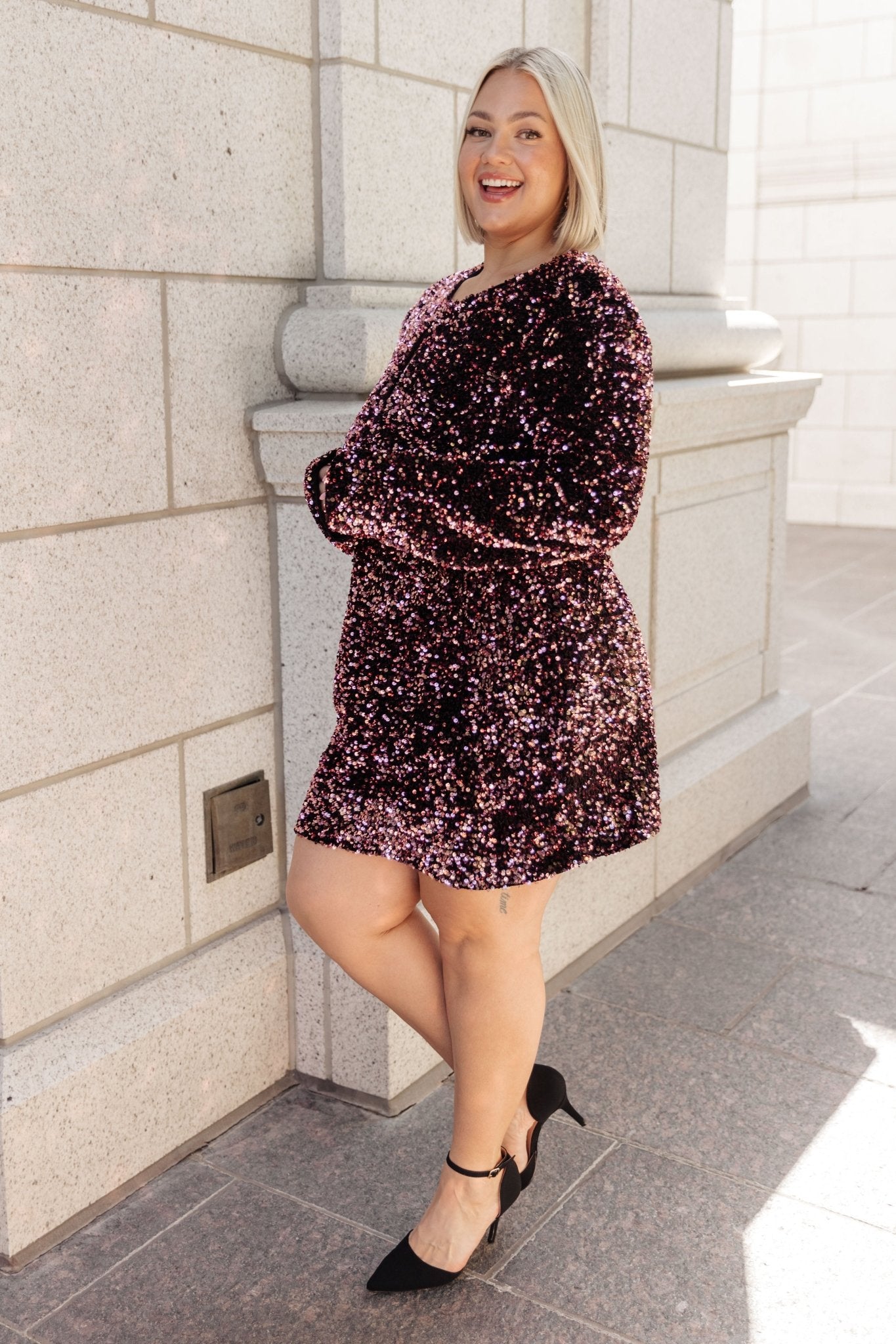 All That Glitters Sequin Dress - Molliee Boutique