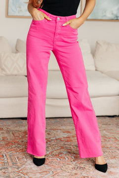 Barbara High Rise Garment Dyed 90's Straight Jeans - Molliee Boutique