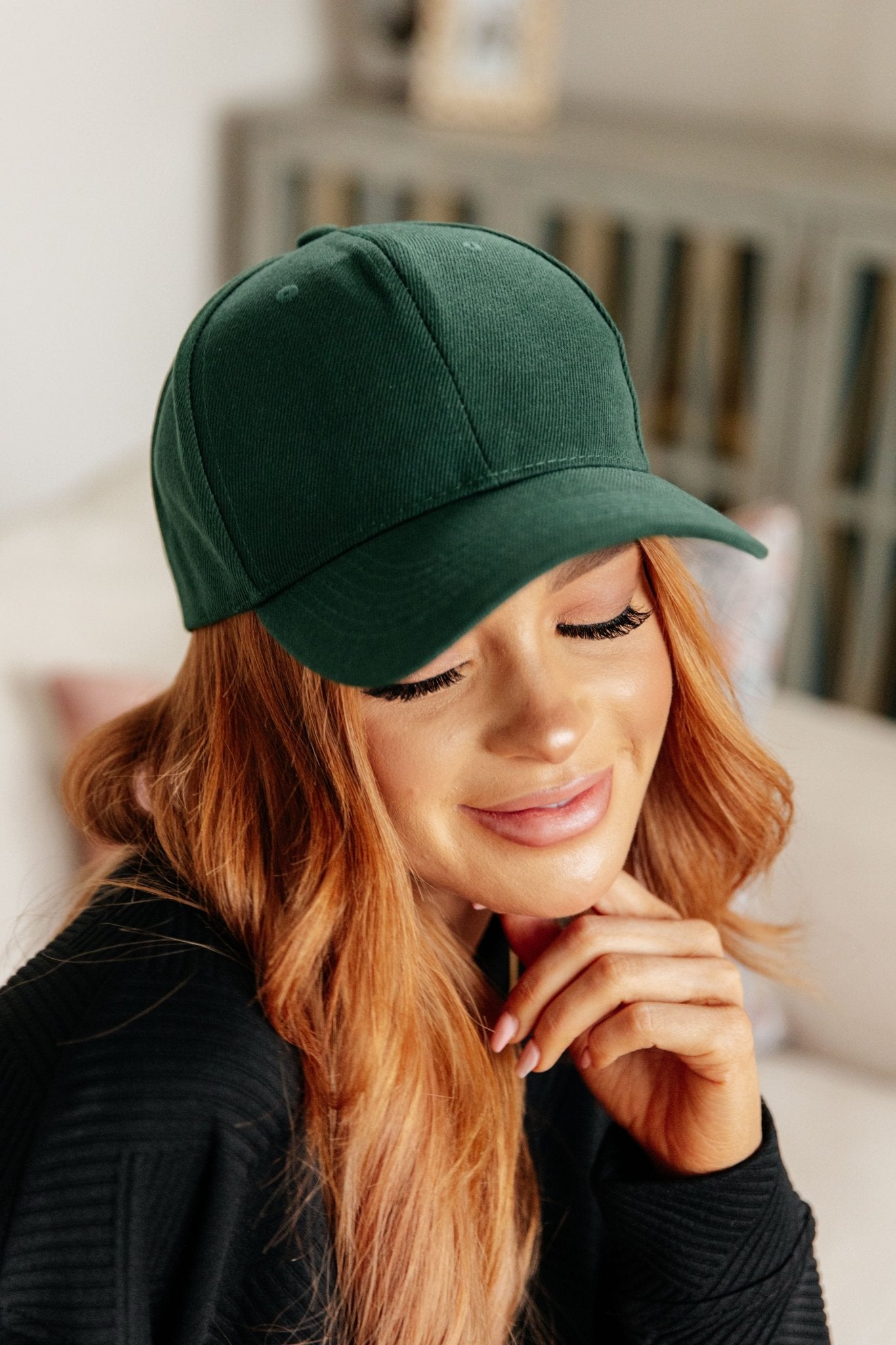 Basic Babe Ball Cap in Green - Molliee Boutique