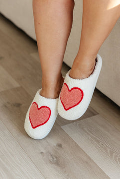 Big Heart Cozy Slippers - Molliee Boutique