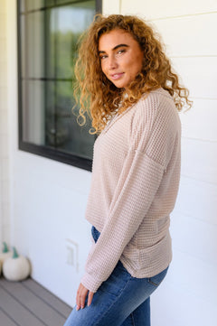 Calm In The Chaos V-Neck Sweater - Molliee Boutique