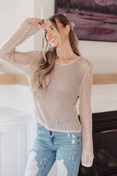 Calming Down Loose Knit Top - Molliee Boutique