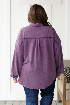 Chaos of Sequins Shacket in Purple - Molliee Boutique