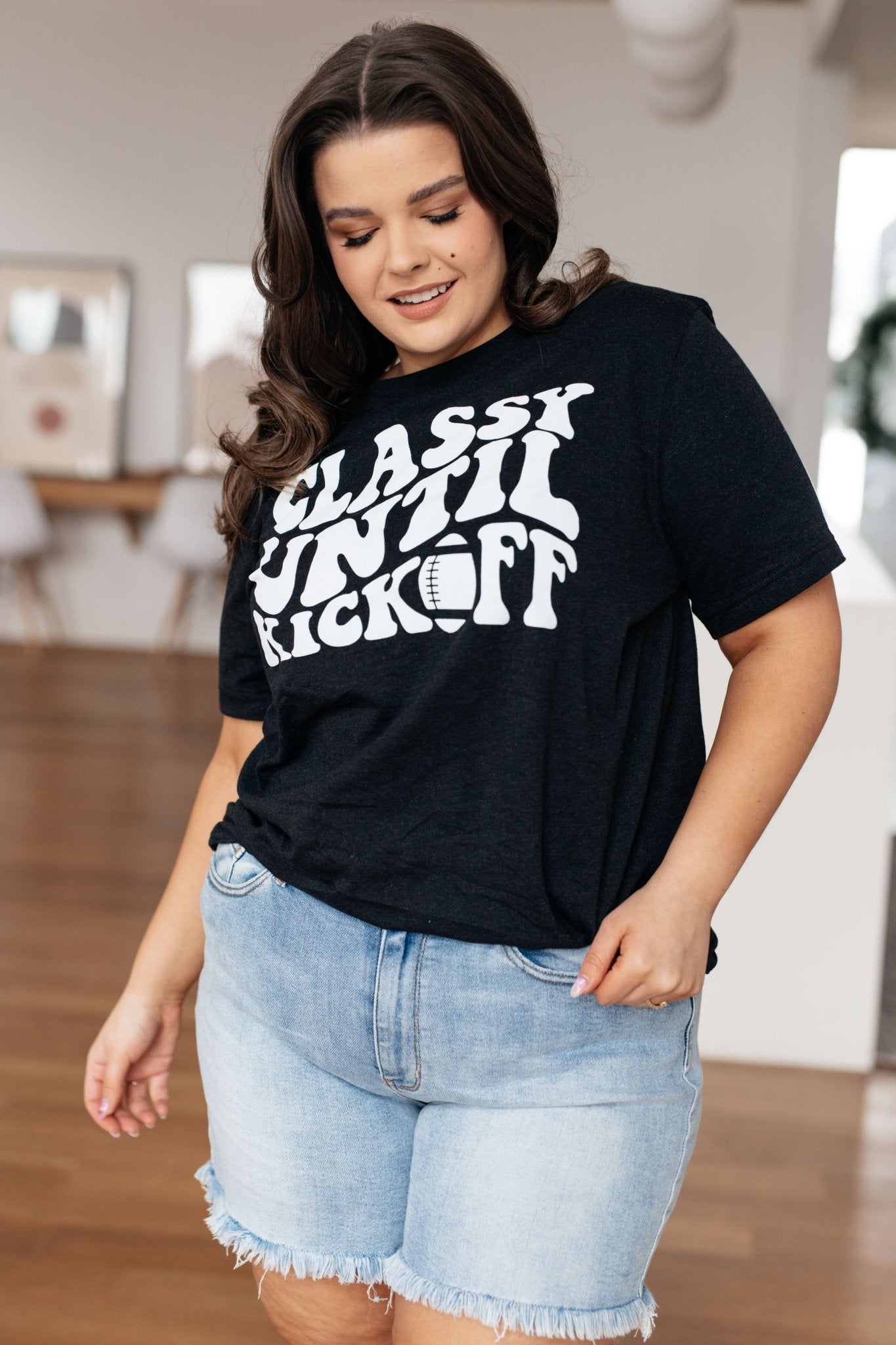 Classy Until Kickoff Tee - Molliee Boutique